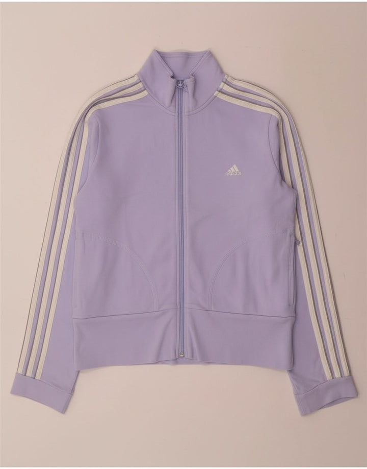 Adidas træningsdragt topjakke til kvinder UK 12 Medium Lilla Bomuld