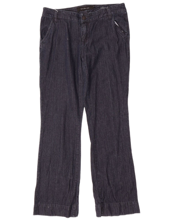 Calvin Klein Dame Bootcut Chino Bukser US 8 Medium W32 L32 Navy Blue