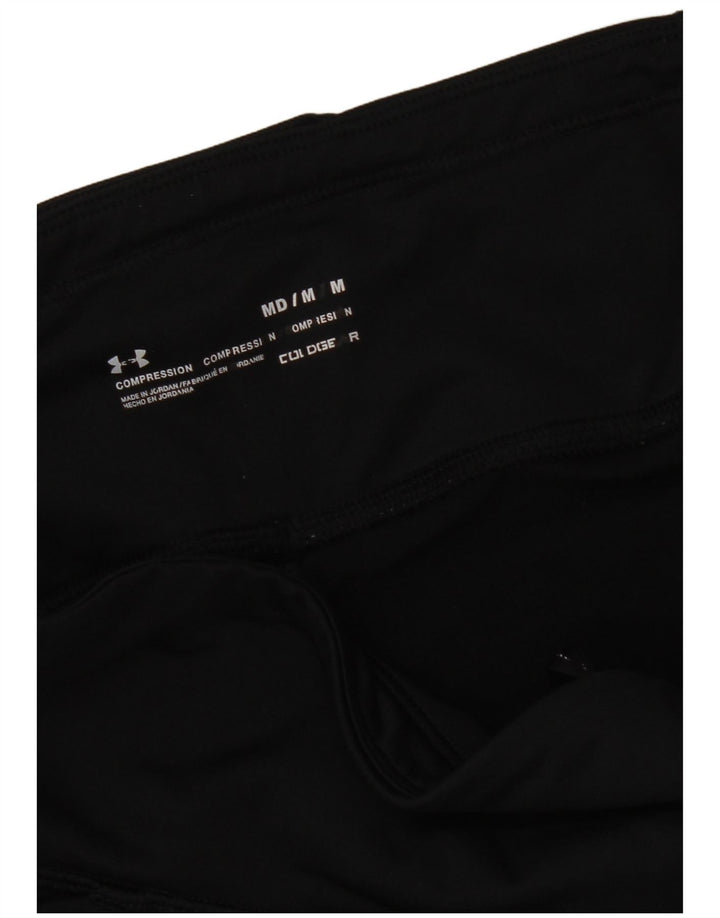 Under Armour Dame Cold Gear Grafiske Capri Leggings UK 12 Medium Black