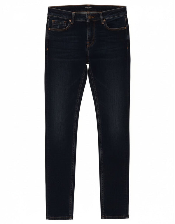 Fat Face Dame Skinny Jeans UK 8 Small W26 L31 Navy Blue