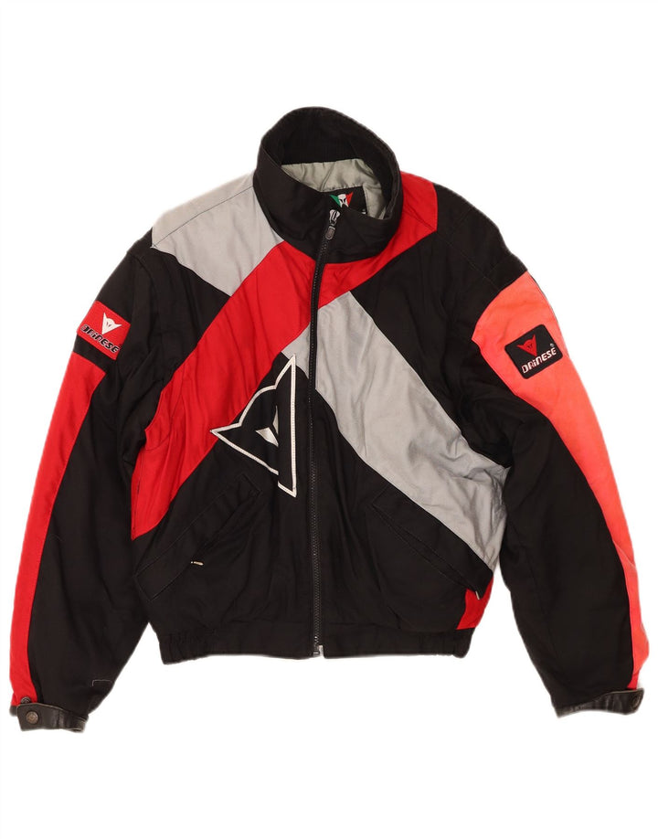 DAINESE Womens Graphic Racer Jacket IT 44 Medium Black Colourblock