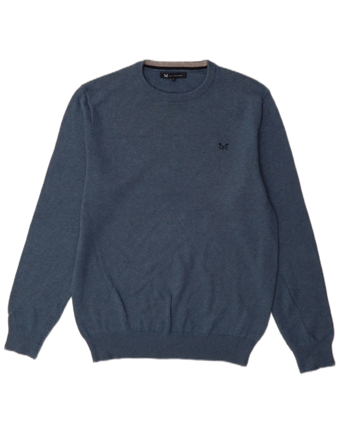 Crew Tøj Herre Crew Neck Jumper Sweater Medium Blue Bomuld