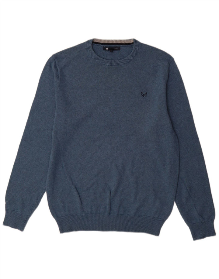 Crew Tøj Herre Crew Neck Jumper Sweater Medium Blue Bomuld