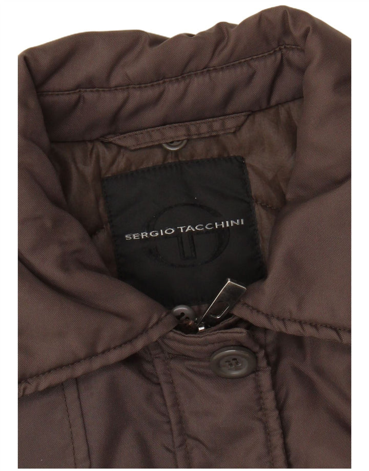 SERGIO TACCHINI Polstret frakke til kvinder UK 14 Medium Brun