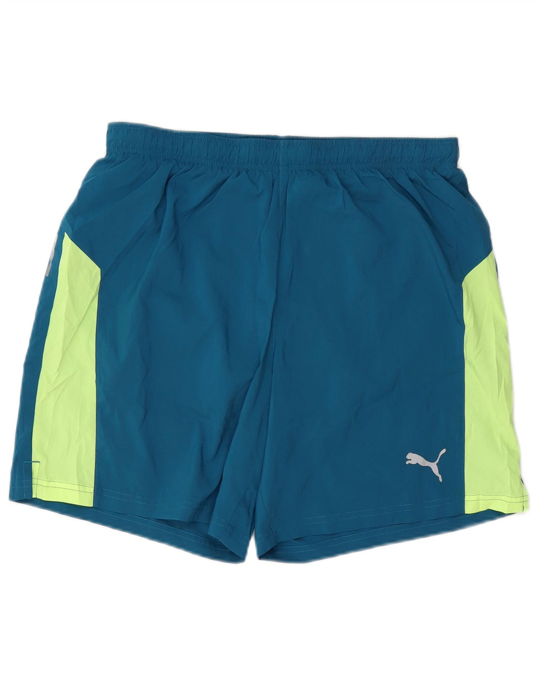 PUMA Sportshorts til mænd Large Blue Colourblock