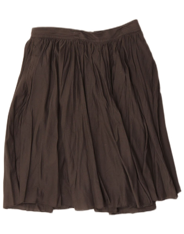 J. Crew Plisseret nederdel til kvinder US 4 Small W30 Grå Bomuld