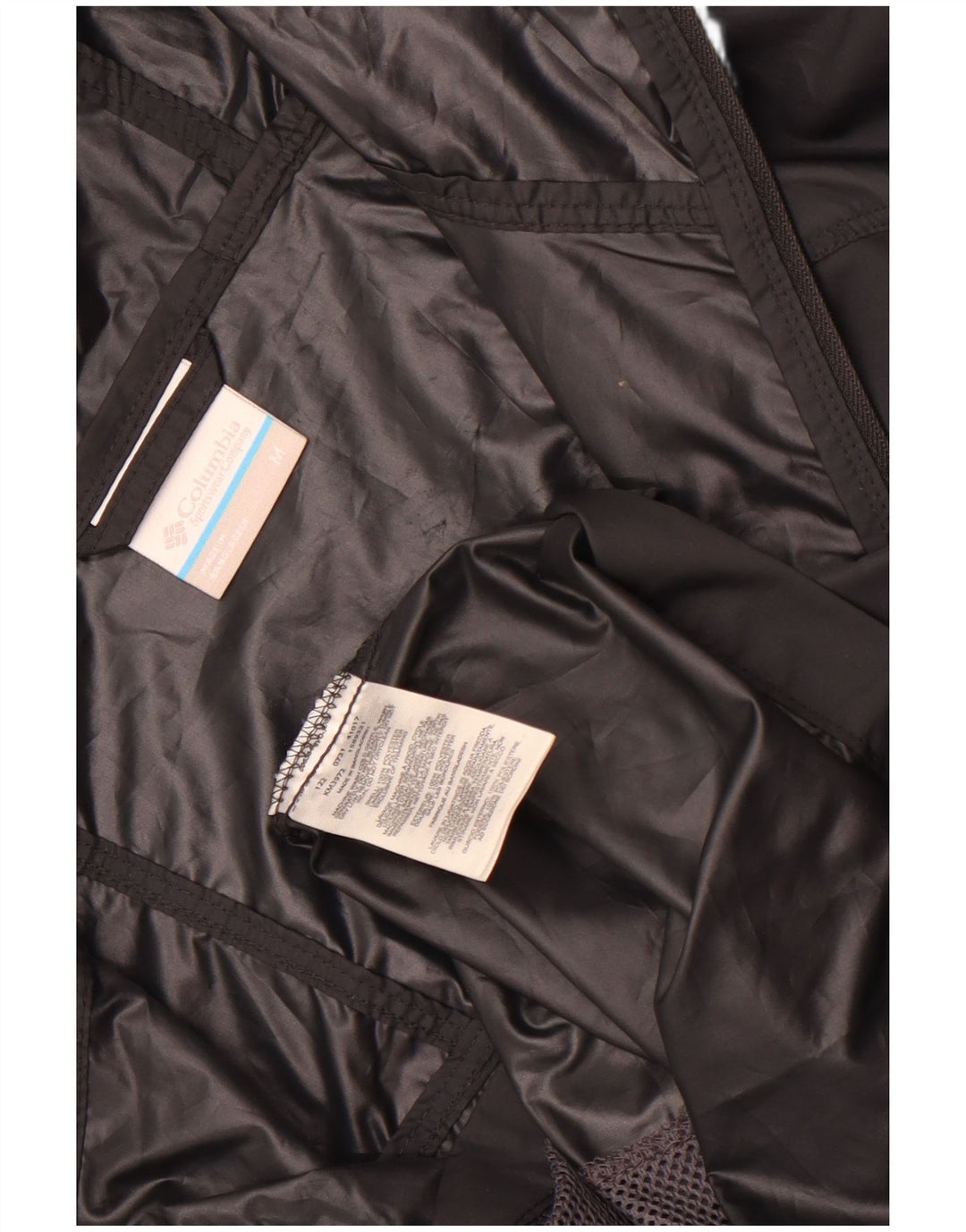 Columbia Regnjakke med hætte til mænd UK 38 Medium Sort Polyester