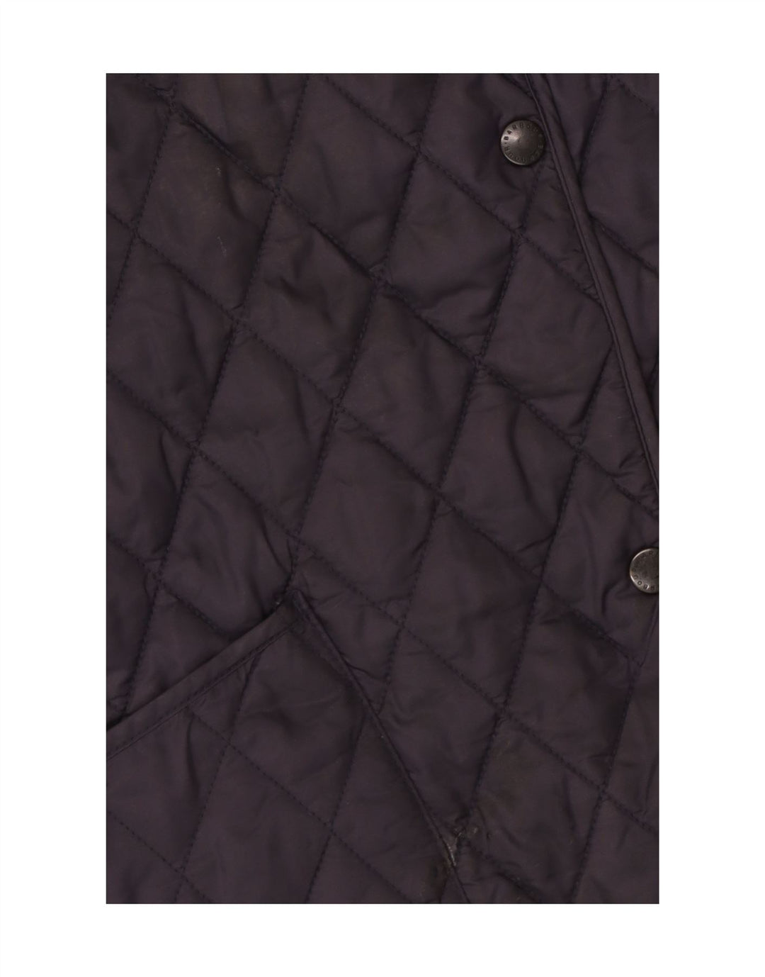 Barbour Quiltet jakke til kvinder UK 16 Stor marineblå polyamid