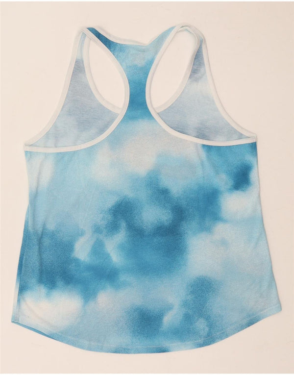 Nike Dame Athletic Cut Grafisk Vest Top UK 18 XL Blue Tie Dye