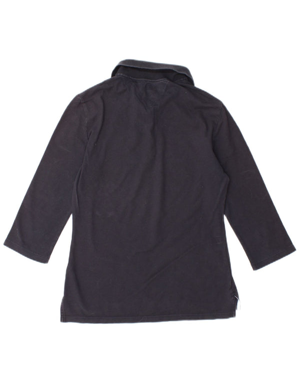 TOMMY HILFIGER Dame Slim Fit Polo Shirt UK 12 Medium Navy Blue