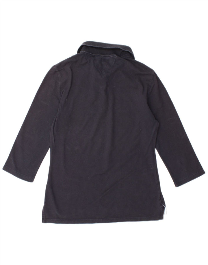 TOMMY HILFIGER Dame Slim Fit Polo Shirt UK 12 Medium Navy Blue