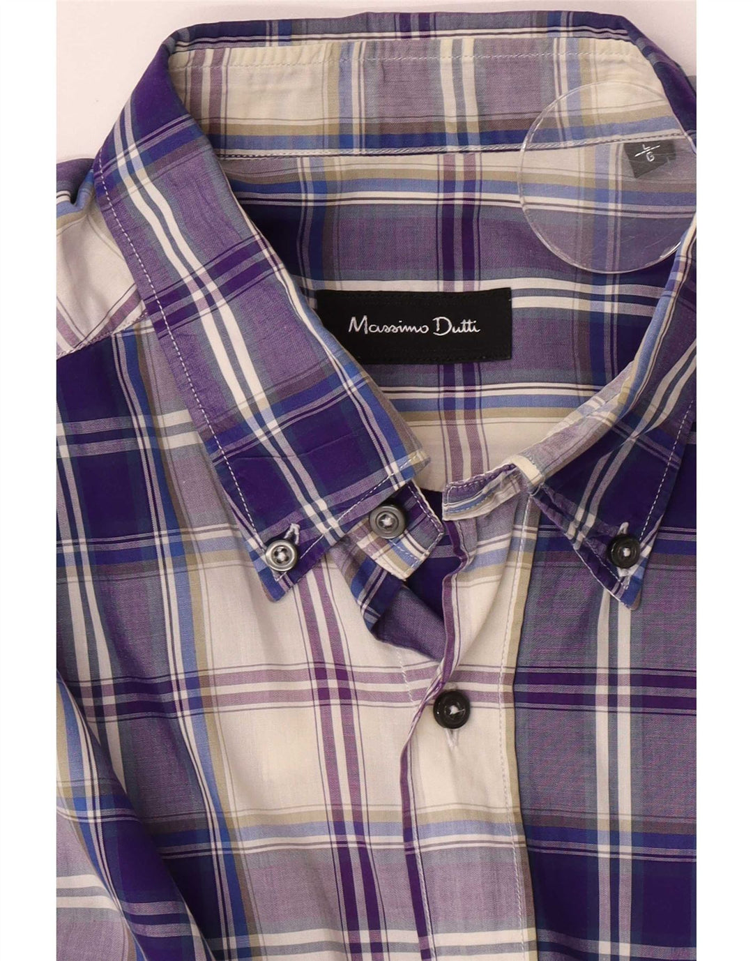 Massimo Dutti Herreskjorte Stor lilla ternet