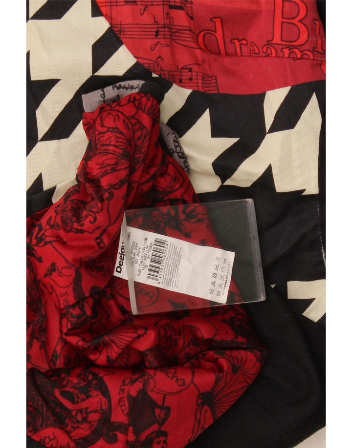 Desigual Kvinders Grafisk Skede Kjole EU 38 Medium Flerfarvet Patchwork