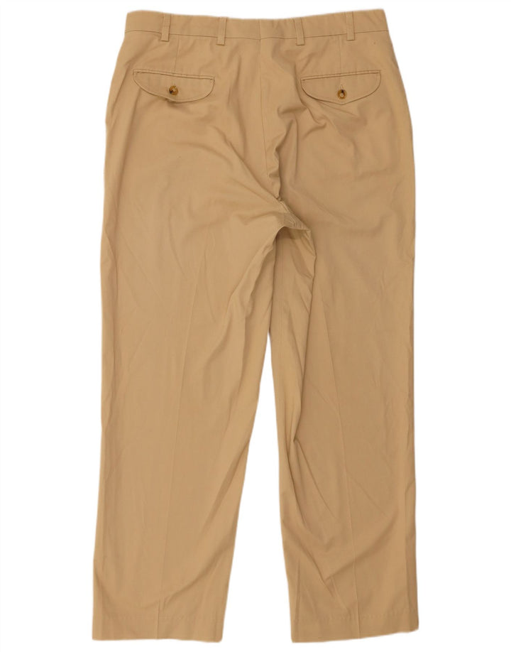 Orvis Straight Chino Bukser til mænd W36 L30 Beige Polyester