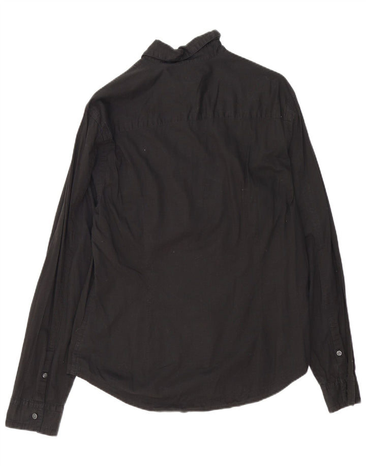 Calvin Klein Jeans Herreskjorte XL Sort Bomuld