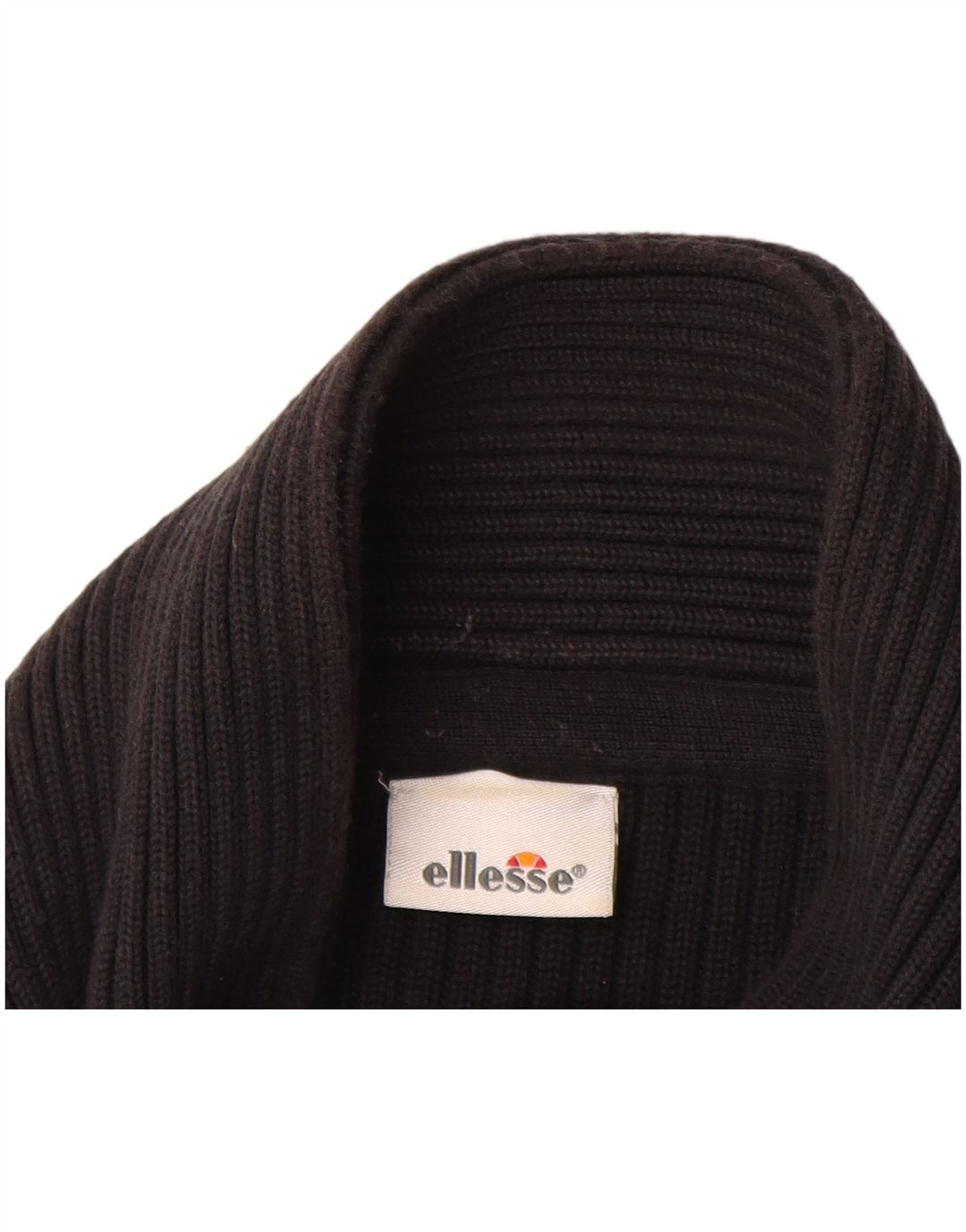 ELLESSE Herre cardigan sweater XL Sort bomuld