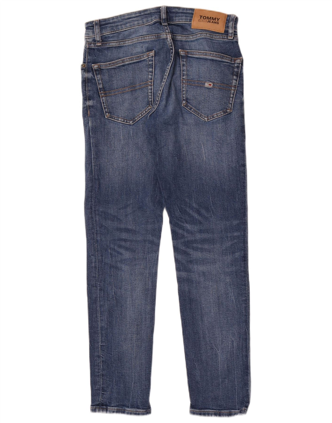 Tommy Hilfiger Herre Slim Jeans W27 L30 Blå Bomuld