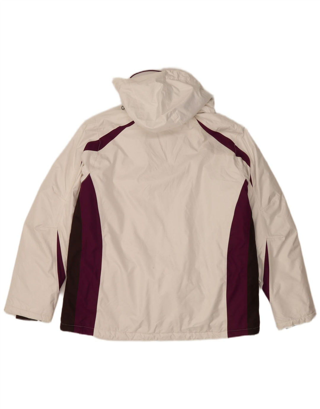 Alpine Herre Hætte Skijakke IT 50 Stor Hvid Colourblock Polyester