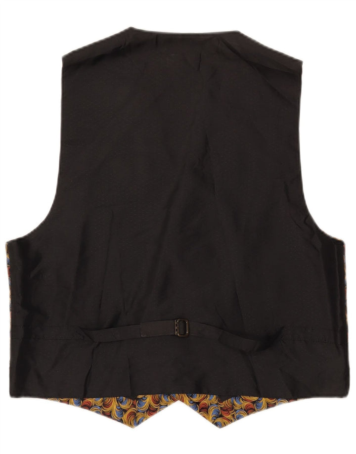 Vintage herrevest Medium Multifarvet Paisley Silke