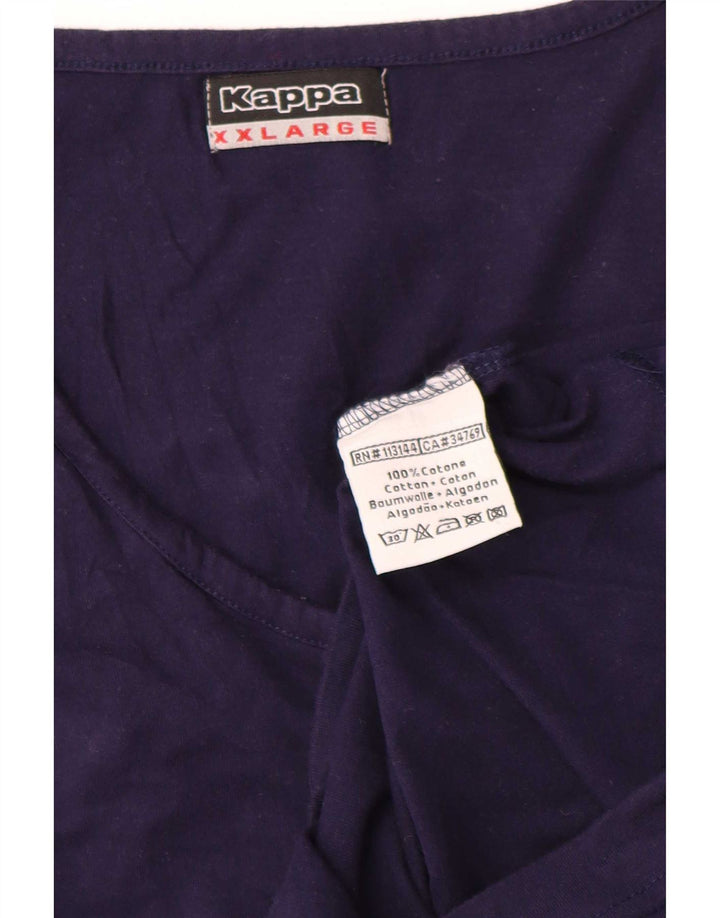 Kappa Herrevest Top 2XL Marineblå Bomuld