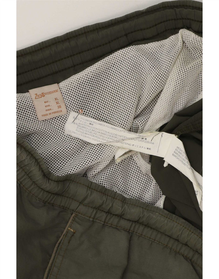 Zara Badeshorts til mænd XL Grøn polyamid