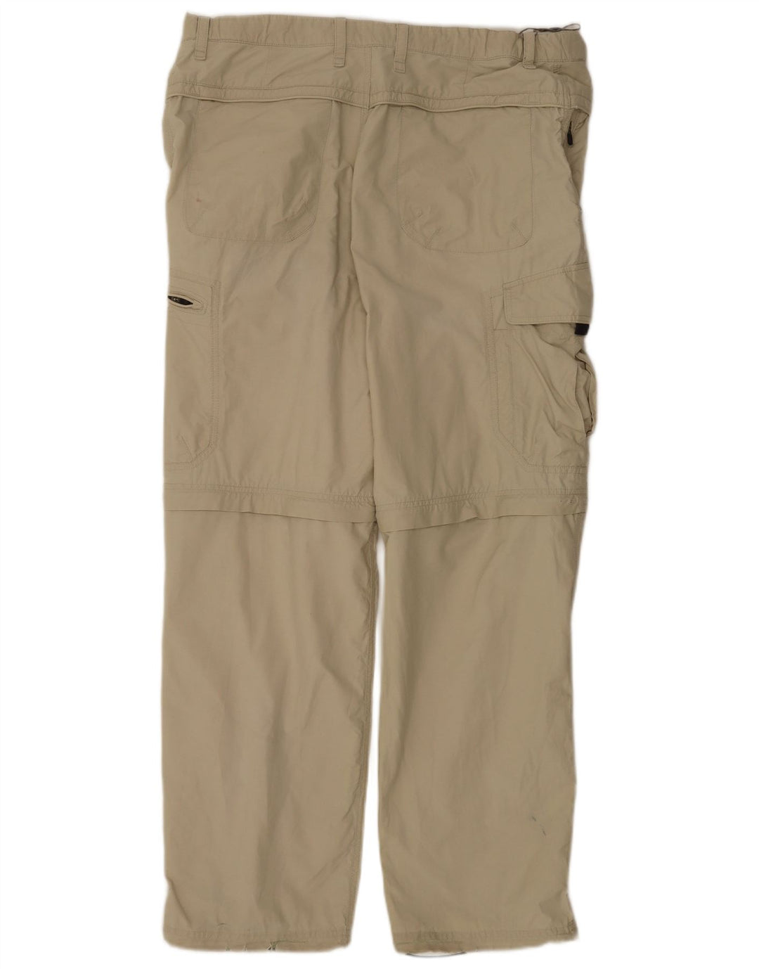 Marks & Spencer Herre Straight Cargo Bukser W36 L31 Beige Bomuld