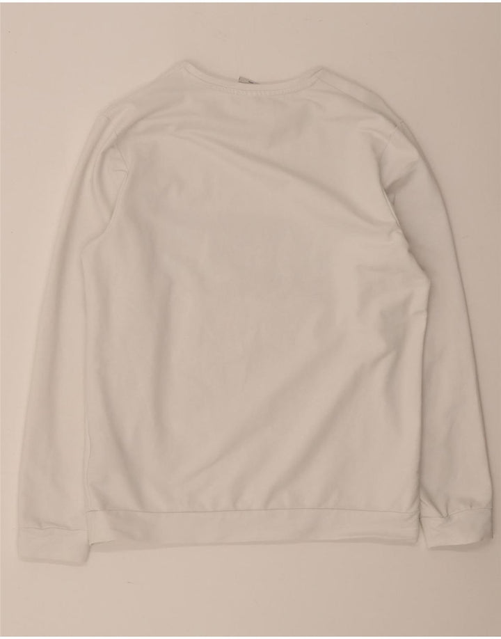 Jack & Jones grafisk sweatshirt til mænd, stor hvid bomuld