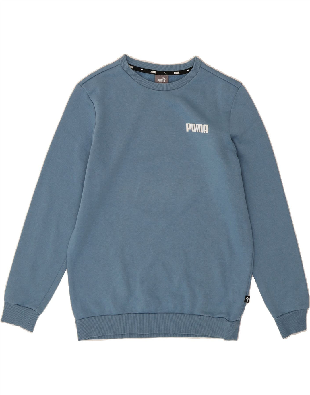 PUMA Mens Sweatshirt Jumper Small Blue Vintage Puma and Second-Hand Puma from Messina Hembry 
