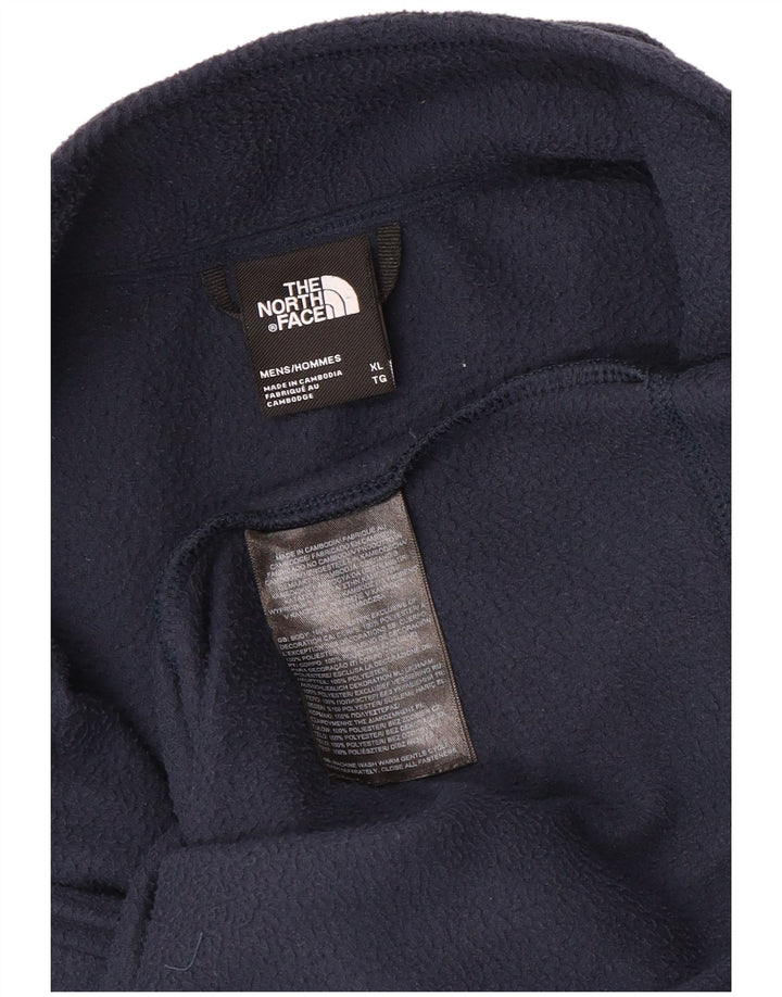 The North Face herre lynlåshals fleecetrøje XL marineblå polyester
