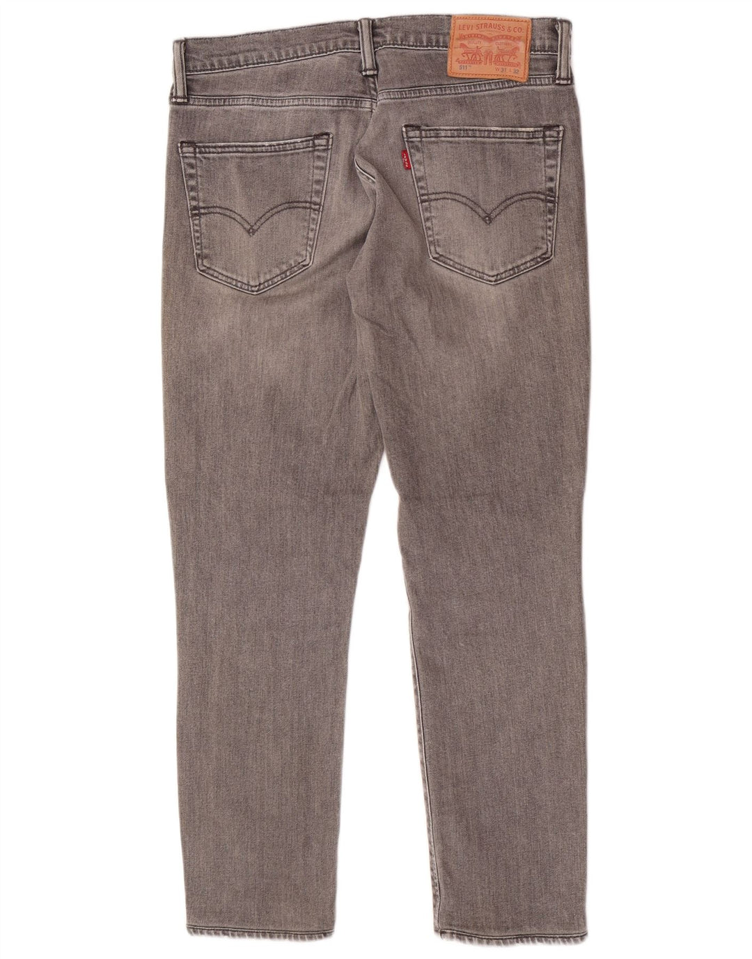 Levi's Herre 511 Slim Tapered Jeans W31 L27 Grå Bomuld