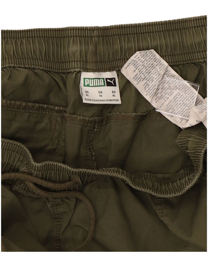 PUMA Joggers til mænd Cargo Bukser XL W38 L28 Khaki Bomuld