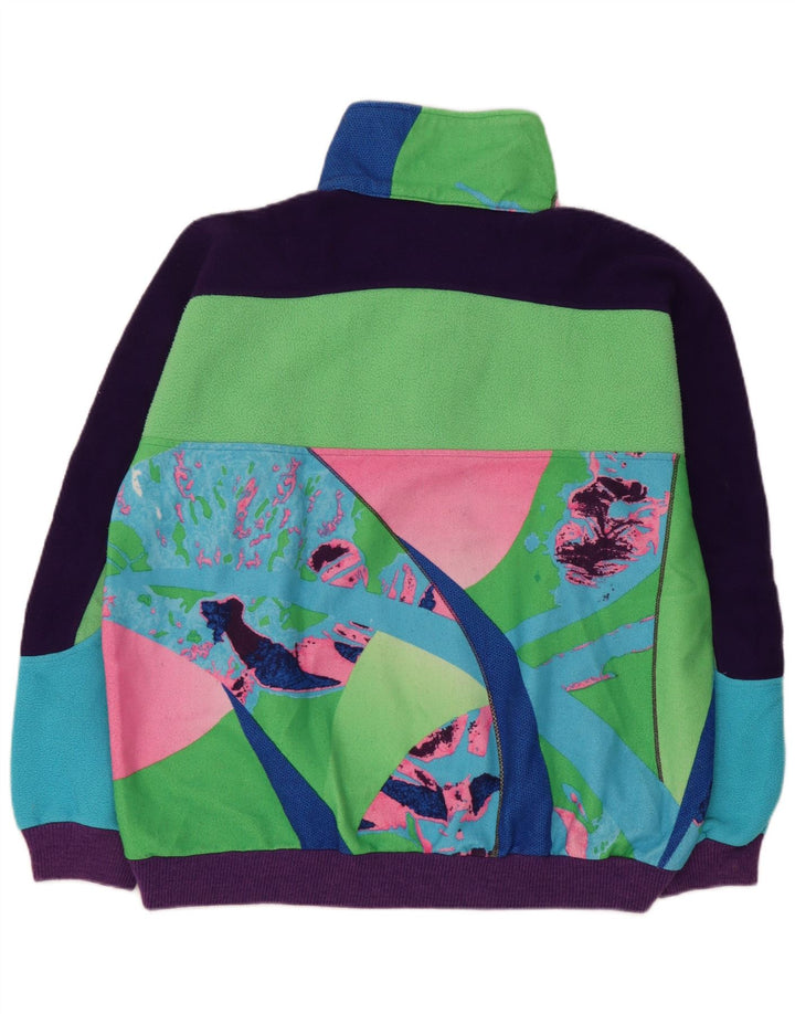 Colmar Herre Button Neck Fleece Jumper XL Blå Colourblock