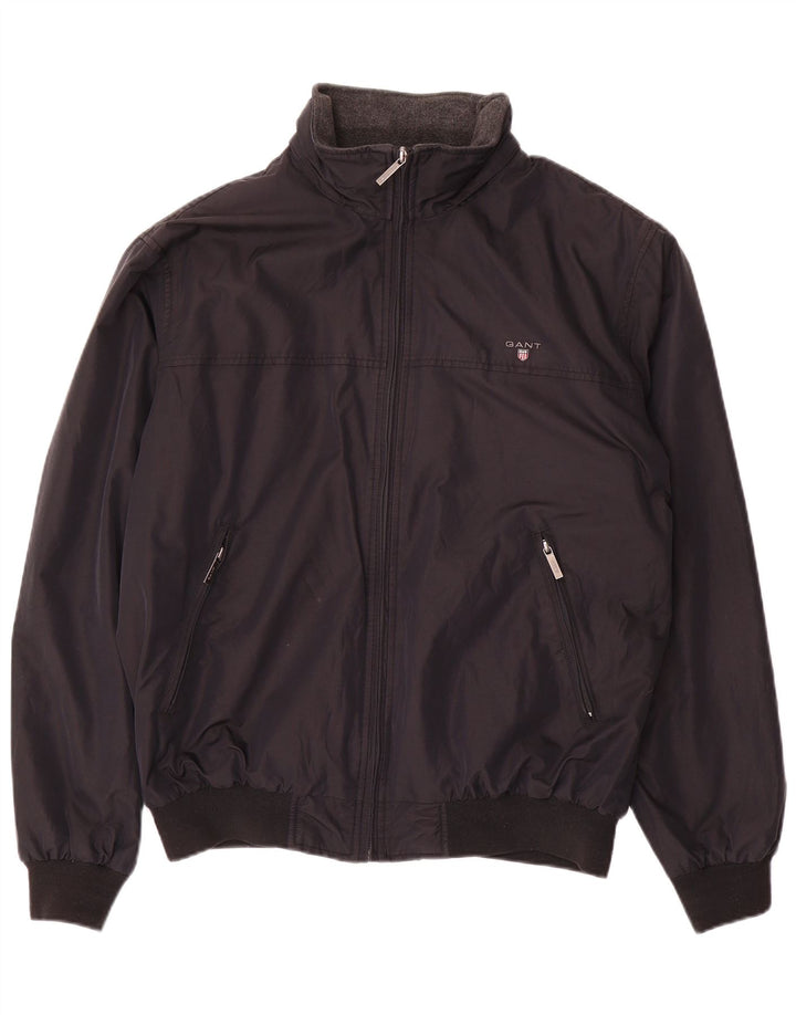 Gant Bomber Jacket UK 40 Stor Sort Nylon