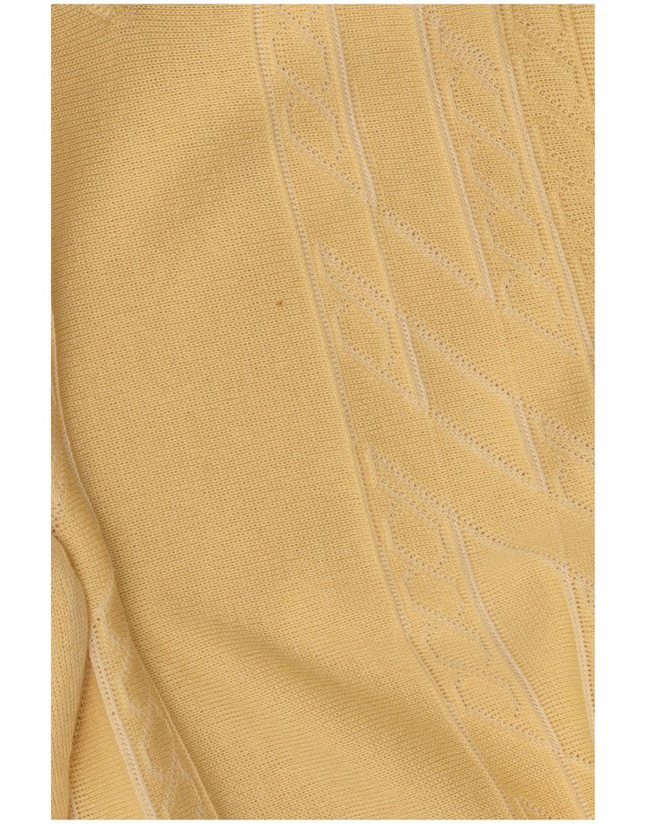 Gabicci Herre V-hals sweater Medium Gul Uld