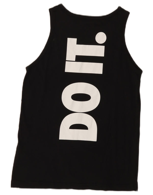 Nike Boys Grafisk Vest Top 13-14 år XL Sort Colourblock Bomuld