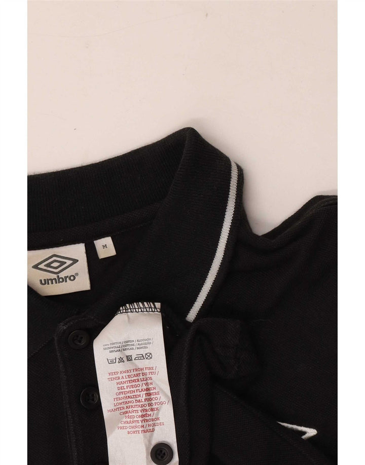 Umbro Herre Polo Shirt Medium Sort Bomuld