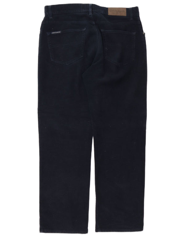 Gant Lige Regular Casual Bukser W34 L30 Marineblå Bomuld