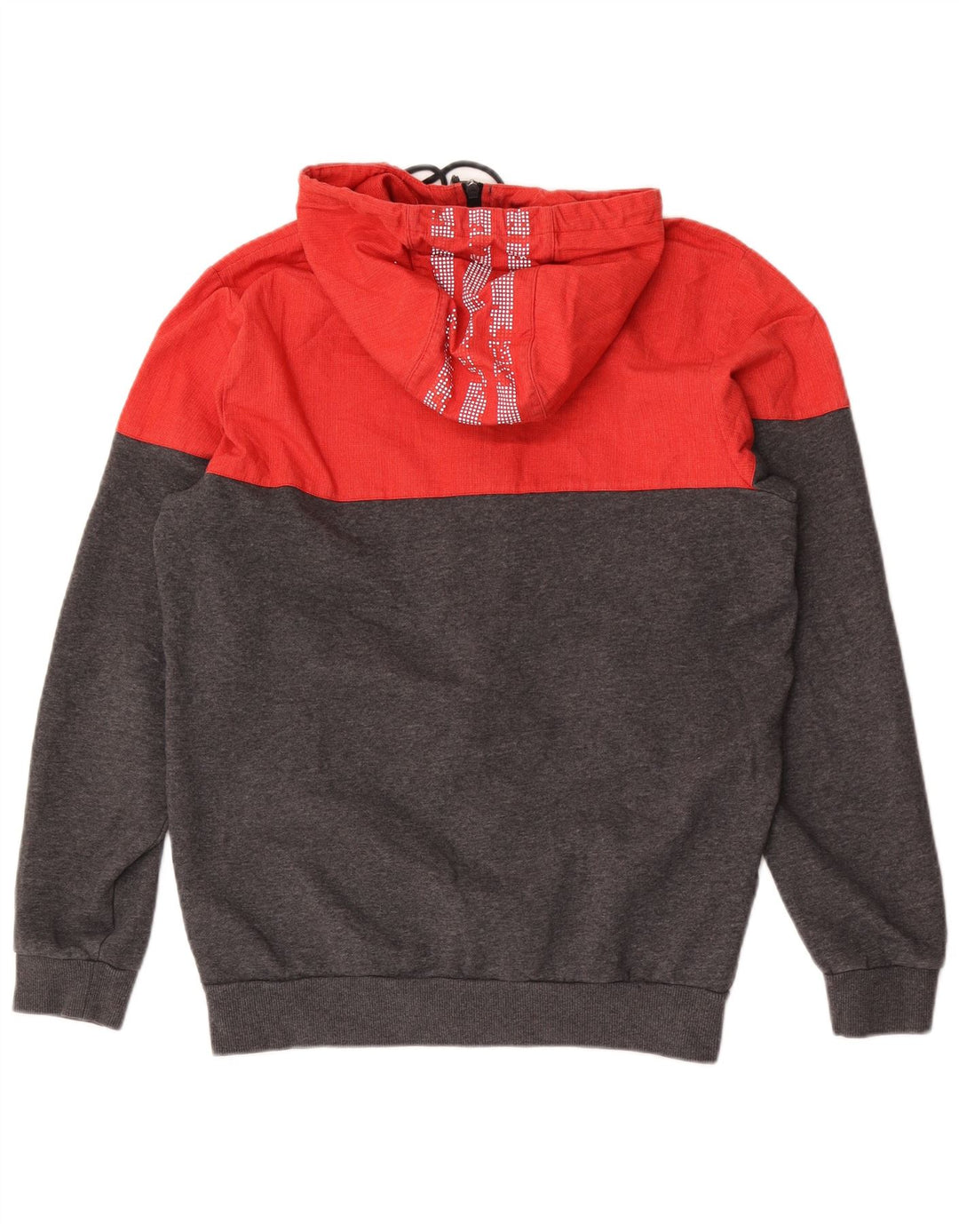 Adidas Hættetrøje med lynlås til mænd mellemgrå Colourblock Bomuld