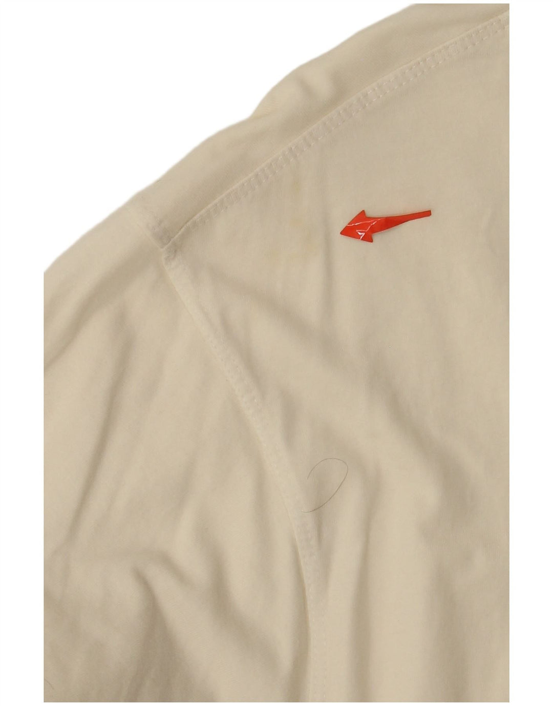 REEBOK Mens T-Shirt Top Medium Off White Cotton