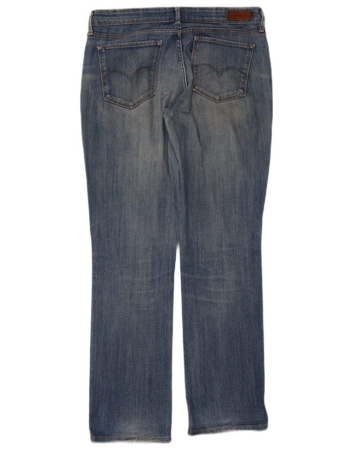 Levi's Lige Jeans til kvinder US 10 Large W32 L30 Blå Bomuld