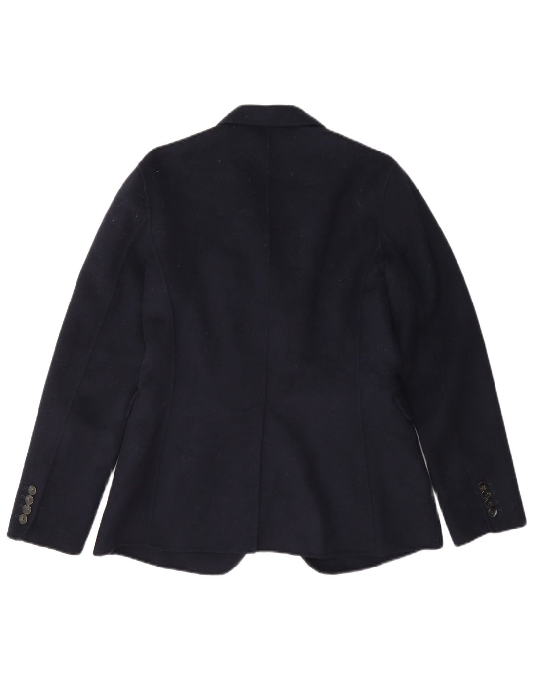 Massimo Dutti Dame 2-knaps blazerjakke EU 38 Lille marineblå uld