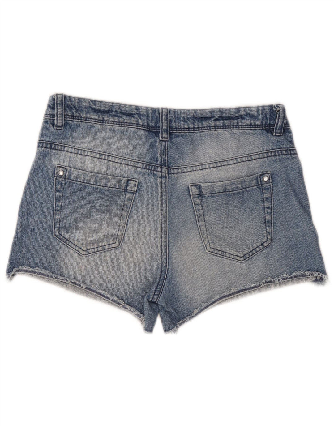 Benetton Dame denim Shorts W26 Small Blue