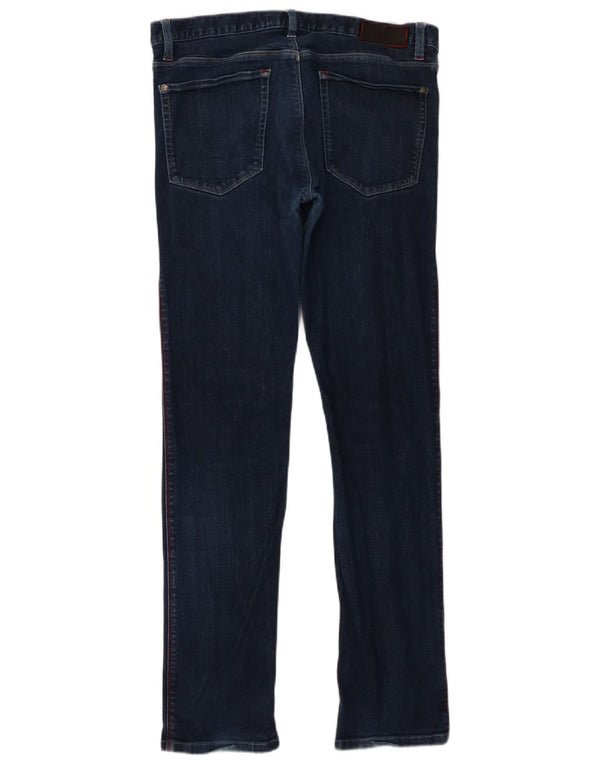 Hugo Boss Herre Slim Jeans W33 L32 Marineblå Bomuld