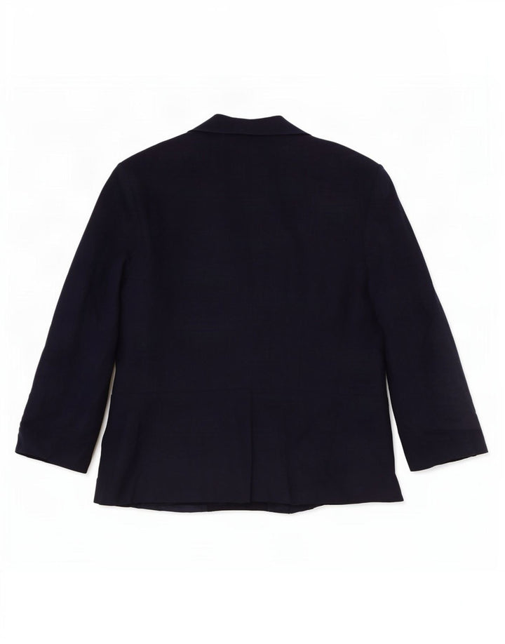 Marks & Spencer Dame 3/4-ærmet blazerjakke UK 14 Large Navy Blue