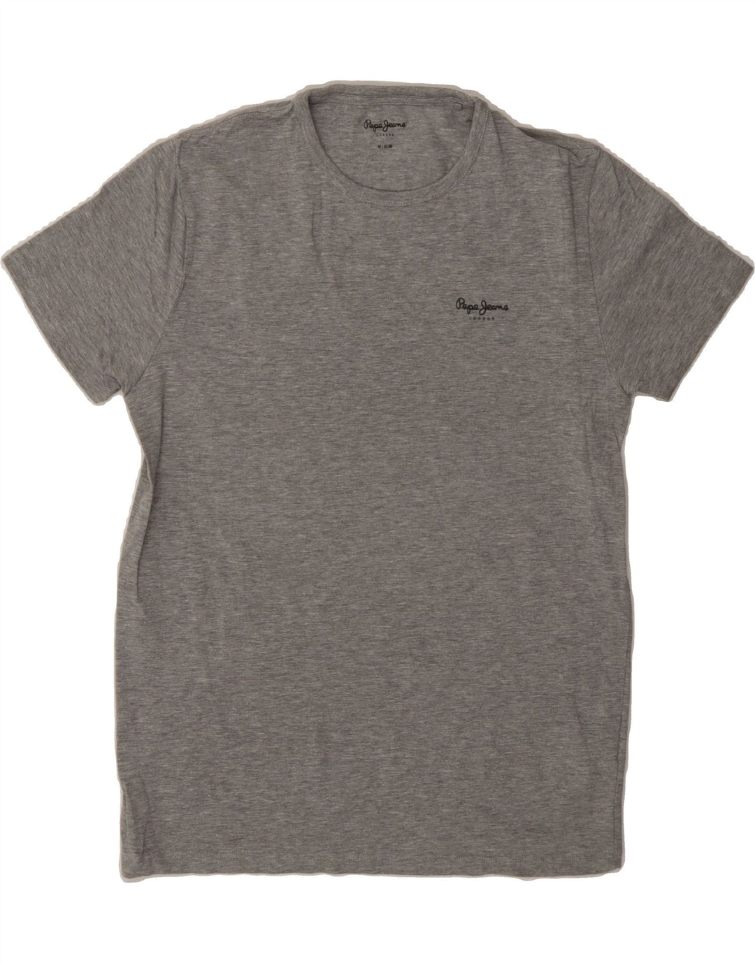 PEPE JEANS Womens Slim T-Shirt Top UK 14 Medium Grey Cotton Vintage PEPE Jeans and Second-Hand PEPE Jeans from Messina Hembry 
