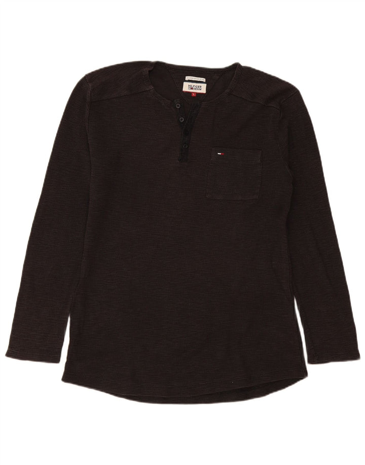 Tommy Hilfiger Herre Top Langærmet Stor Grå