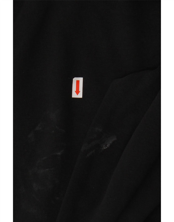 NIKE Oversized hættetrøje til kvinder UK 14 Medium Sort Bomuld