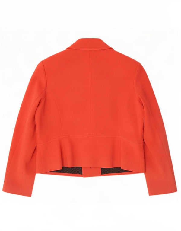 Marks & Spencer Dame Dobbeltradet Blazer Jacket UK 18 XL Orange