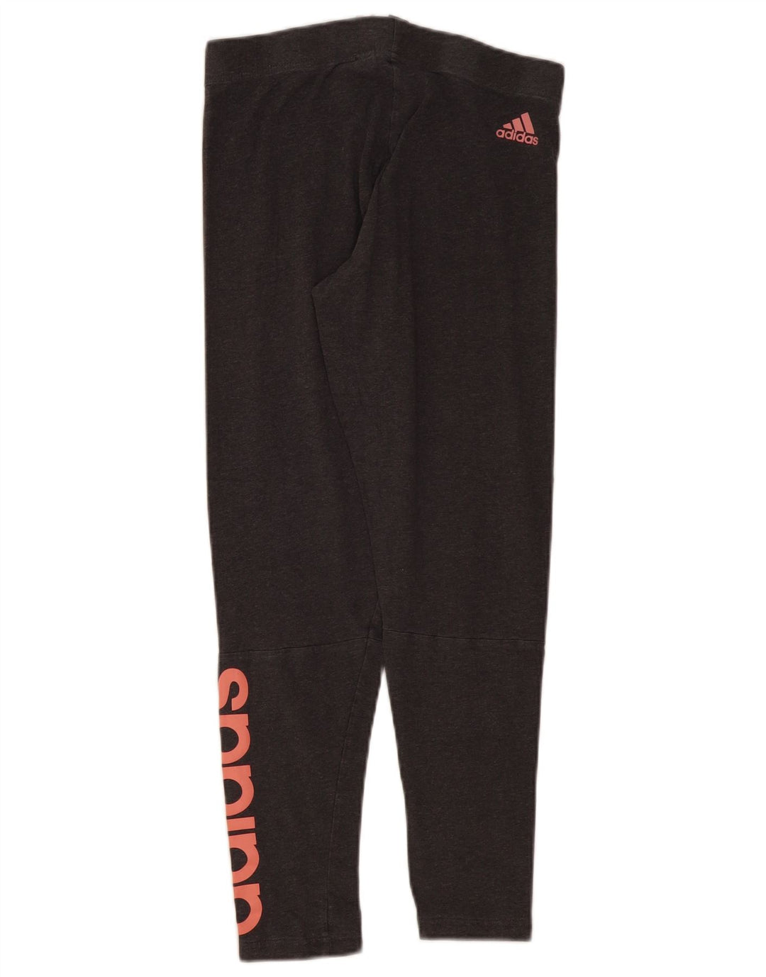 Adidas Graphic Crop Leggings til kvinder UK 12/14 Medium Grey Bomuld