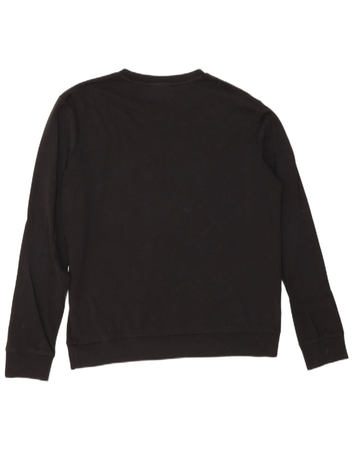 Hugo Boss Herre Grafisk Sweatshirt Jumper Stor Sort Bomuld